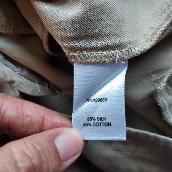 Pendelton Tan Silk Blend Trouser Pants Size 12 - Picture 13 of 13